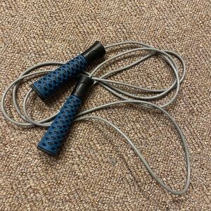 Blue and Black Jump Rope